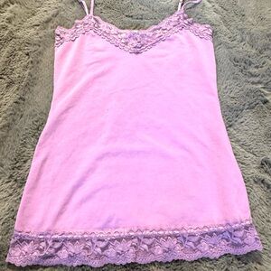 DNA Couture Lavender Lace Trim Chemise